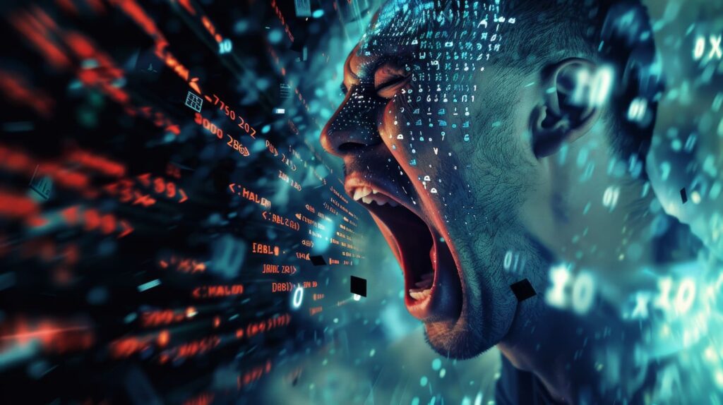 The Ethical Implications of AI in Marketing 2 privacy-concerns-with-ai-person-suffering-from-cybersickness-technology-addiction