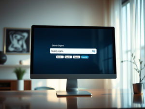 draw an image that showcased advanced search engine with common 1