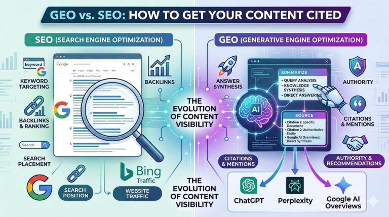 GEO vs. SEO: How to Get Your Content Cited by ChatGPT, Perplexity, and Google AI Overviews